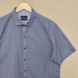 Zachary Prell S/S Stretch Dress Shirt L
